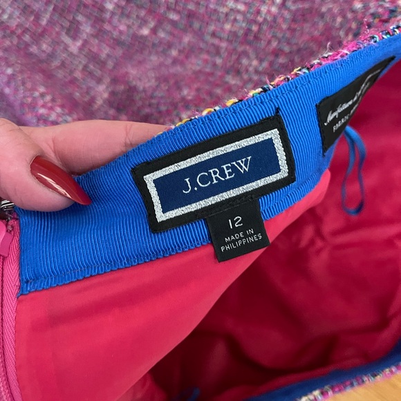 Jcrew pink autumn tweed skirt - Picture 4 of 7